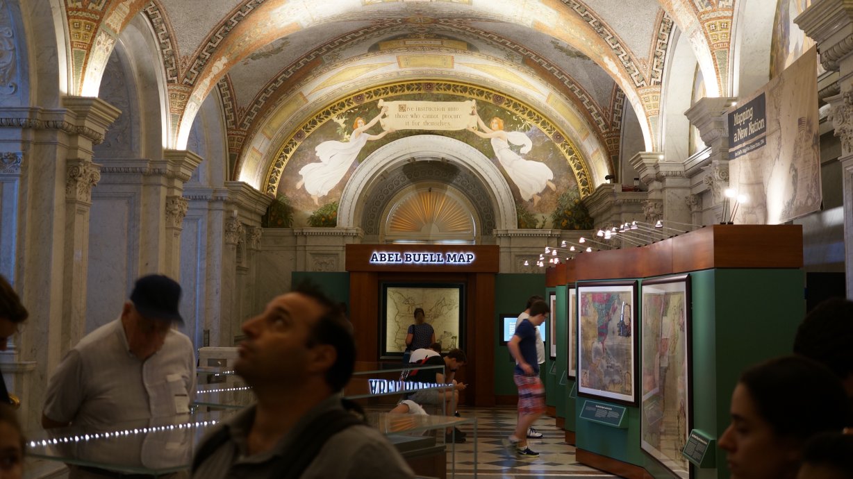 A temporary exhibit of maps