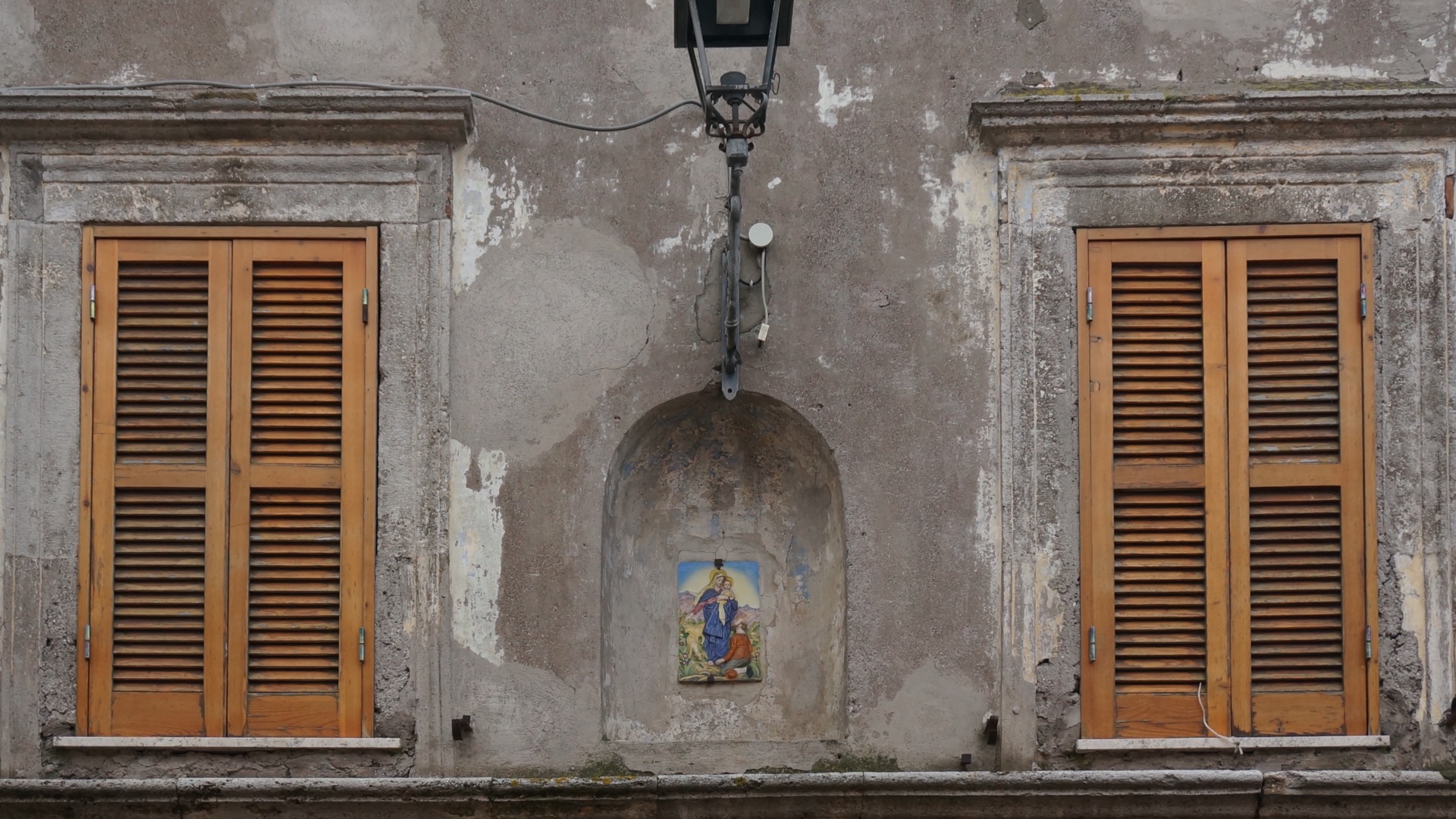 A couple of shuttered windows