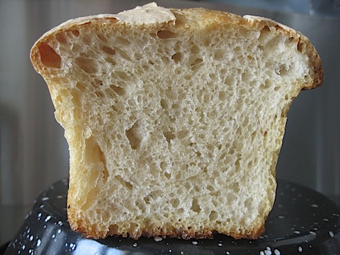 Crumb picture of bread loaf