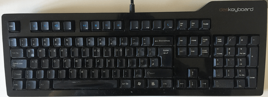 dirty keyboard surface