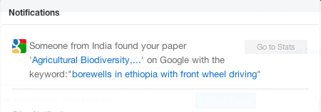 Message from Google: Someone from India found your paper "Agricultural biodiversty …" on Google with the keyword "borewells in ethiopia with front wheel driving