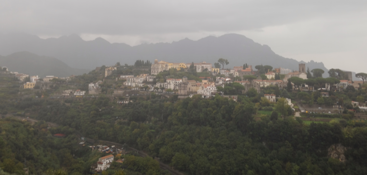 Ravello through the rain