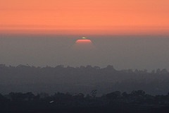 Sunset with a green flash